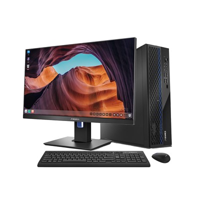 清華同方/THTF 臺式計算機 超翔TF830-V050-1 23.8英寸超窄邊高清顯示器